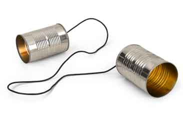 Tin-can-communication